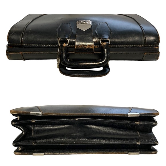 Vintage 50’s / 60’s McBrine Leather Top Frame Locking Doctor’s Bag  Brief Case - Picture 9 of 15
